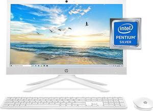 HP 21 All-in-One PC, Intel Pentium Silver J5040 Quad-Core Processor, 4 GB RAM, 128 GB SSD Storage, 20.7-inch Full HD Display, Windows 10 Home with Enhanced Security, Privacy Camera (21-b0020, 2020)