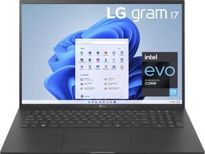 LG  gram 17 WQXGA IPS Laptop Intel Evo Platform 11th Gen Intel Core i7 16GB RAM 1TB NVMe SSD  Black 17Z95PKAAB8U1 Notebook