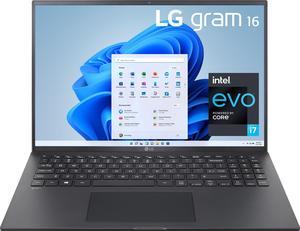 LG  gram 16 WQXGA IPS Laptop Intel Evo Platform 11th Gen Intel Core i7 16GB RAM 1TB NVMe SSD  Black 6Z90PKAAB9U1 Notebook