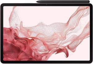 Samsung Galaxy Tab S8 Android Tablet 124 Large AMOLED Screen 128GB Storage WiFi 6E Ultra Wide Camera S Pen Included Long Lasting Battery Pink Gold