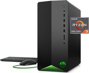 HP Pavilion Gaming PC, AMD Ryzen 3 5300G Processor, 8 GB RAM, 256 GB SSD, Windows 11, Wi-Fi 5 & Bluetooth 4.2 Combo, 9 USB Ports, Pre-Built Gaming PC Tower, Mouse and Keyboard (TG01-2010, 2021)