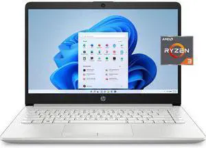 HP 14" FHD, AMD Ryzen 3-3250U, 4GB RAM, 128GB SSD, Silver, Windows 10 in S mode, 14-dk1032wm
Laptop Notebook