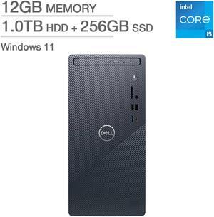 Dell Inspiron Desktop - 12th Gen Intel Core i5-12400 - Windows 11 i3910-5924BLU-PUS 12 GB RAM 1TB + 256GB SSD PC Computer