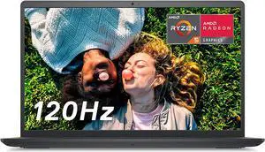Dell Inspiron 15 3525 Lightweight Student Laptop - 15.6 inch FHD (1920 x 1080) 120Hz Display, AMD Ryzen 5 5625U, 8GB DDR4 RAM, 256GB SSD, AMD Radeon Graphics, USB-C, HDMI, Windows 11 Home - Black