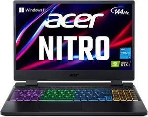 Acer Nitro 5 AN51558527S Gaming Laptop  Intel Core i512500H  NVIDIA GeForce RTX 3060 Laptop GPU  156 FHD 144Hz IPS Display  16GB DDR4  512GB PCIe Gen 4 SSD  Killer WiFi 6  RGB Keyboard