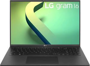 LG Gram 2022 16Z90Q Ultra Lightweight Laptop 16 1920 x 1200 IPS Display Intel Evo 12th Gen i7 1260P Processor 16GB LPDDR5 256GB NVMe SSD HD Webcam WiFi 6E Thunderbolt 4 Windows 11 Black