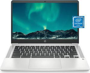HP Chromebook 14 Laptop Intel Celeron Processor 4 GB RAM 32 GB eMMC 14 HD 1366 x 768 Display Chrome OS Webcam  Dual Mics Work School Entertainment Long Battery Life 14ana0120nr 2021