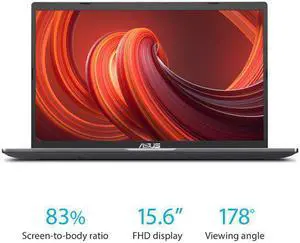 ASUS VivoBook 15.6" 1080p PC Laptops, Intel Core i3, 4GB RAM, 128GB SSD, Windows 11 Home in S Mode, Slate Gray, F515EA-WS31 Notebook Laptop
