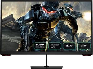 Fiodio 24 Gaming Monitor, with 165Hz Refresh Rate, 1920 * 1080P Full HD, Adaptive Sync, MPRT 1ms, HDMI and DP Inputs (DP Cable Included), Flat, Black (24H2G)
