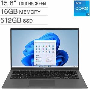 LG gram 156 Touchscreen Laptop  12th Gen Intel Core i51240P  1080p  Windows 11 Notebook 15Z90QPAAC6U1 16GB RAM 512GB SSD