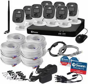 Swann Enforcer 8 Camera 8 Channel 1080p Full HD DVR Audio/Video Security System - SWDVK-846808MQBWF SWDVK-846808MQBWF-US Surveillance