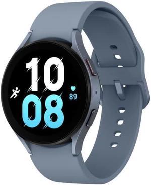 SAMSUNG Galaxy Watch 5 44mm LTE Smartwatch wBody Health Fitness and Sleep Tracker Improved Battery Sapphire Crystal Glass Enhanced GPS Tracking US Version Blue