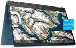 HP 14" Touch Chromebook, Intel Celeron N4120, 4GB RAM, 64GB eMMC, Forest Teal, Chrome OS, 14a-ca0790wm