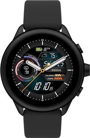 Fossil Gen 6 44mm Wellness Edition Touchscreen Smartwatch with Alexa Built-In, Heart Rate, Blood Oxygen, Activity Tracking, GPS, Speaker, Smartphone Notifications