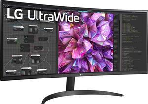 LG 34WQ60CBAUS 34 Curved UltraWide QHD IPS HDR 10 Monitor with Dual Controller  OnScreen Control
