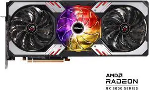 ASRock Radeon RX 6800 XT Phantom Gaming D Gaming Graphics Card with 16GB GDDR6, AMD RDNA 2 (RX6800XT PGD 16GO)