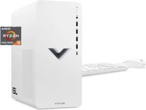 HP Victus 15L Gaming Desktop PC AMD Ryzen 5 5600G AMD RX6400 8GB RAM 512GB SSD Ceramic White Windows 11 Home TG020093w