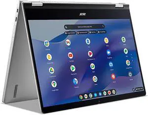 Acer - Chromebook Spin 514 14.0" FHD IPS Touch Display Laptop- AMD Ryzen 5 5625C Hexa-Core-8GB LPDDR4X Memory, 128GB eMMC - Sparkly Silver
