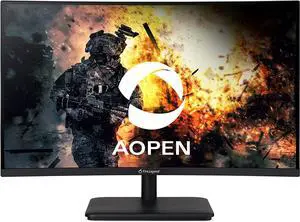 AOPEN 27HC5R bmiix 27" 1500R Curved Zero-Frame Full HD (1920 x 1080) Gaming Monitor | AMD FreeSync Technology | Up to 75Hz | 1ms | 2 x HDMI Ports & 1 x VGA Port