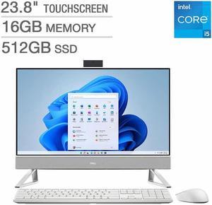 Dell Inspiron 5410 All-in-One Touchscreen Desktop - 12th Gen Intel Core i5-1235U - 1080p - Windows 11 PC Computer i5410-5469WHT-PCA 16GB RAM 512GB SSD