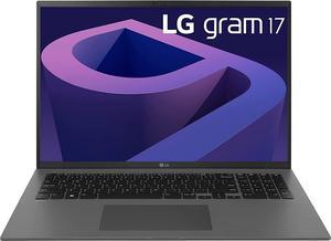 LG gram 2022 17Z90Q Ultra Lightweight Laptop 17 2560 x 1600 IPS Display Intel Evo 12th Gen i7 1260P Processor 32GB LPDDR5 2TB NVMe SSD FHD Webcam WiFi 6E Thunderbolt 4 Windows 11 Gray