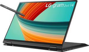 LG gram 14 2in1 Lightweight Laptop Intel 13th Gen Core i7 Evo Platform Windows 11 Home 16GB RAM 1TB SSD Black