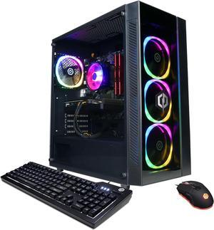 CyberPowerPC Gamer Master Gaming Desktop AMD Ryzen 5 5500 16GB AMD Radeon RX 6700 10GB 1TB SSD Black GMA6800WST