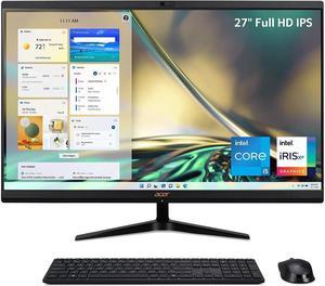 Acer Aspire C27-1700-UA91 AIO Desktop | 27" Full HD IPS Display | 12th Gen Intel Core i5-1235U | Intel Iris Xe Graphics | 16GB DDR4 | 512GB NVMe M.2 SSD | Intel Wireless Wi-Fi 6 | Windows 11 Home PC