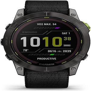 Garmin - Enduro 2 GPS Smartwatch 51mm Fiber-Reinforced Polymer with Titanium Rear Cover - Carbon Gray 010-02754-00