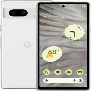 Google Pixel 7a  Unlocked Android Cell Phone with Wide Angle Lens and 24Hour Battery  128 GB  Snow