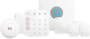Ring Alarm 8-piece Home Security Kit (Gen 2) with Included Panic Button, Motion Detector and Contact Sensors