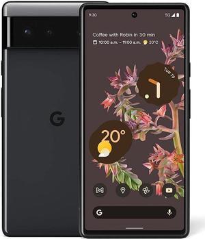 Google Pixel 6 5G Android Phone  Unlocked Smartphone with Wide and Ultrawide Lens  256GB  Stormy Black Smart Phone Cell