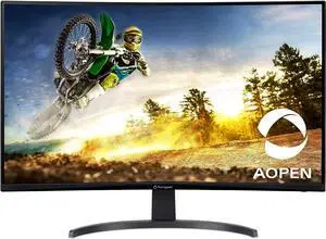 AOPEN 32HC5QR Sbiipx 31.5 Full HD (1920 x 1080) 1500R Curved Gaming Monitor | AMD FreeSync Premium Technology | 165Hz Refresh Rate | 1ms T.V.R |  Tilt Adjustable | Display Port & HDMI