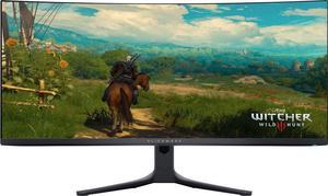 Dell Alienware  AW3423DWF 34 Quantum Dot OLED Curved Ultrawide Gaming Monitor  165Hz  AMD FreeSync Premium Pro  VESA  HDMIUSB  Dark Side of the Moon