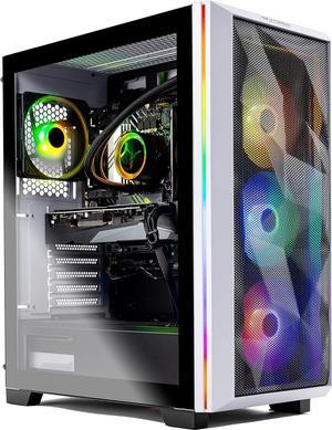 Skytech Blaze 3.0 Gaming PC Desktop – Intel i5-11400F, RX 6600, 1TB NVME,  16G DDR4 3200, 120mm AIO, AC Wi-Fi, Windows 10 Home 64-bit, White 