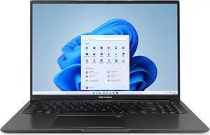 ASUS Vivobook 16 Laptop, 16 WUXGA 1920X1200 16:10 Display, AMD Ryzen 5 5625U CPU, AMD Radeon Graphics, 8GB RAM, 512GB SSD, Fingerprint Sensor, Windows 11 Home, Indie Black, M1605YA-EH54