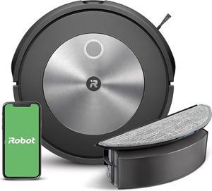 iRobot Roomba Combo j5 Robot - 2-in-1 Vacuum with Optional Mopping, Identifies & Avoids Obstacles Like Pet Waste & Cords, Clean by Room with Smart Mapping, Works with Alexa, Ideal for Pet Hair