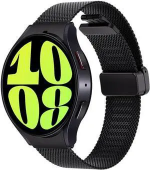 SAMSUNG Galaxy Watch 6 Bespoke Edition 44mm Exclusive Bluetooth Smartwatch, Health, Fitness, Sleep, HR Tracker, Improved Battery, Sapphire Crystal Glass, US Version, Graphite Band, Milanese Black
