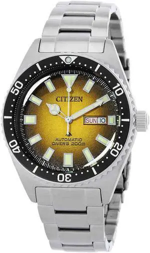 Citizen Men's Promaster Dive Automatic 3-Hand Stainless Steel Watch, Day Date, Luminous, 41mm