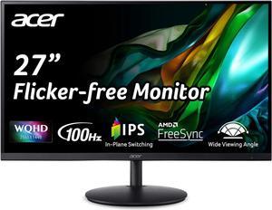 Acer SH272U Ebmiphux 27" WQHD 2560 x 1440 Home Office Ultra-Thin Monitor AMD FreeSync 1ms VRB 100Hz Zero Frame Height Adjustable Stand with Swivel & Tilt (USB Type-C & HDMI 1.4 Ports)