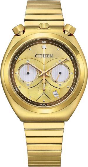 Citizen Quartz Star Wars Men's Watch, Stainless Steel Gold-Tone Bracelet, Gold Dial, C-3PO