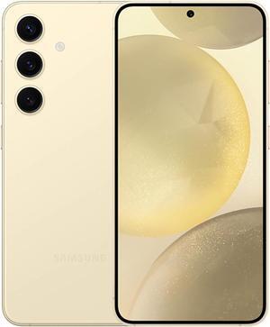 SAMSUNG Galaxy S24 Cell Phone, 128GB AI Smartphone, Unlocked Android, 50MP Camera, Fastest Processor, Long Battery Life, US Version, 2024, Amber Yellow