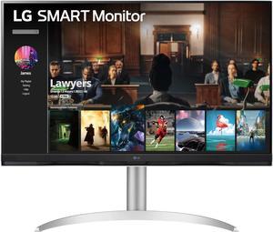 LG Smart Monitor 32SQ730S  32Inch 4K UHD3840x2160 Display webOS Smart Monitor ThinQ Home Magic Remote USB TypeC 2x5W Stereo Speakers AirPlay 2 Screen Share BluetoothSilver