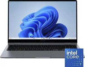 Samsung - Galaxy Book4 360 2-in-1 15.6" FHD AMOLED Touch Screen Laptop - Intel Core 7 - 16GB Memory -512GB SSD - Gray NP750QGK-KG3US Notebook PC