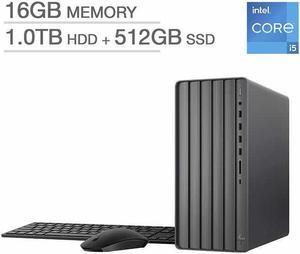 HP ENVY Desktop - 14th Gen Intel Core i5-14400 - Windows 11
16GB Memory 1TB HDD + 512GB SSD PC Computer