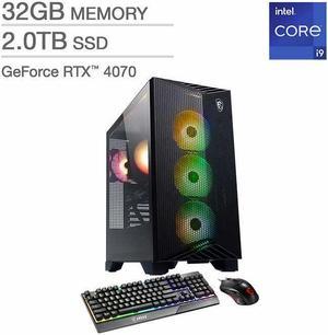 MSI Aegis R2 Gaming Desktop  Intel Core i9 Processor 14900F  GeForce RTX 4070  Windows 11 Home B14NUE9683US PC Computer