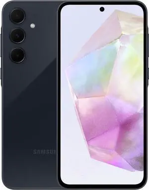 SAMSUNG Galaxy A35 5G A Series Cell Phone, 128GB Unlocked Android Smartphone, AMOLED Display, Advanced Triple Camera System, Expandable Storage, Rugged Design, US Version, 2024, Awesome Navy