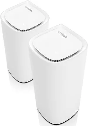 Linksys Velop Pro 6E WiFi Mesh System | Two Cognitive Mesh Tri-Band routers with 5.4 Gbps (AXE5400) Speed | Whole Home Coverage up to 6,000 sq ft | Connect 200+ Devices | 2Pk MXEC622 | 2023 Release