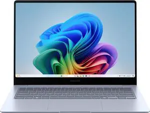 Samsung - Galaxy Book4 Edge - Copilot+ PC - 14" AMOLED Touch-Screen Laptop - Snapdragon X Elite - 16GB Memory - 512GB Storage - Sapphire Blue