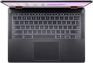 Acer - Chromebook Plus Spin 714 Laptop with Google AI  14" WUXGA Touch - Intel Core Ultra 5 115U  8GB LPDDR5  256GB SSD - Steel Gray